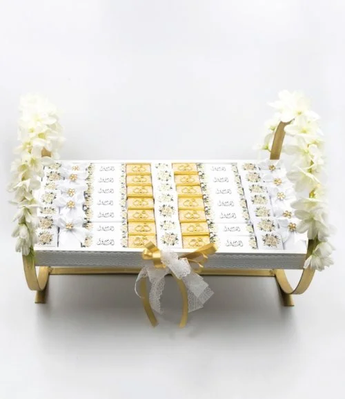 Mabrook Elegant White Chocolate Tray by Eclat 