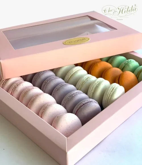 Mixed Macroon Box by Chez Hilda Patisserie 