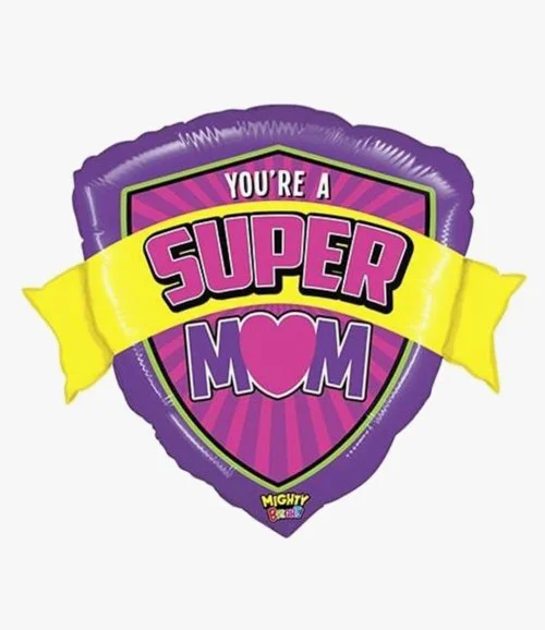 Mighty Super Mum Foil Balloon
