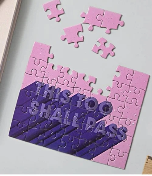 This Too Shall Pass Mini Puzzle by Sauce
