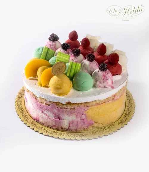 Mixed Fruit Icecream cake by Chez Hilda Patisserie