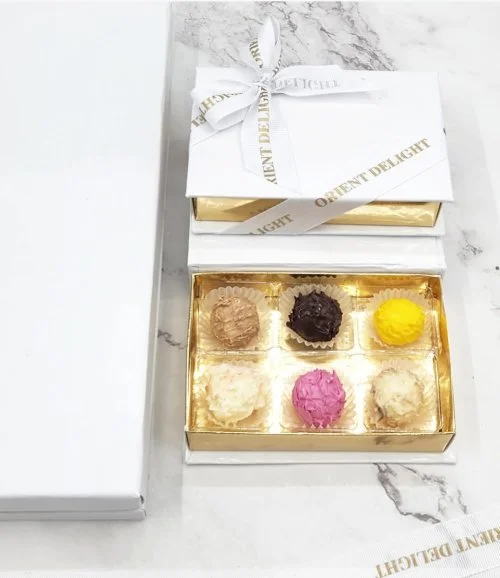 Mixed Truffles 6 Piece Box By Orient Delight