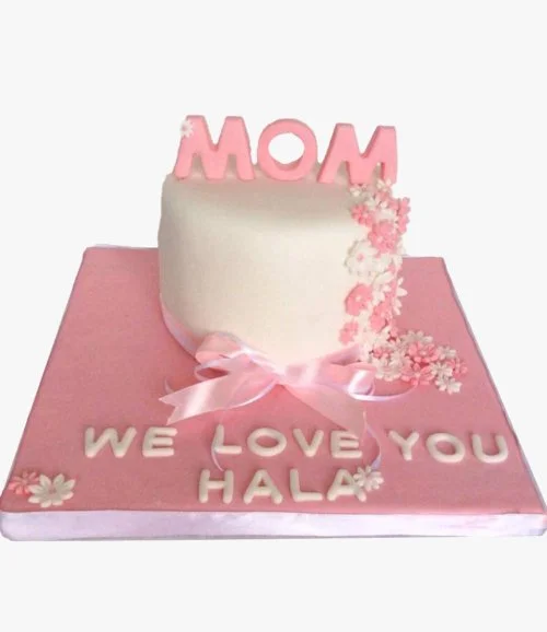 Mom Flowers Cake