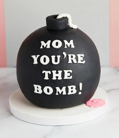 Mom the Bomb Cake