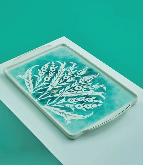Otantik Tolipa-Porcelain Serving Trays-Green
