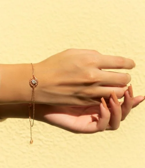 Rose Gold Peace Bracelet by Fluorite