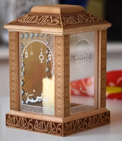 Personalised Granda Luxury Wooden Lantern