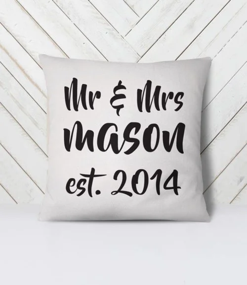 Personalized Couples Cushion