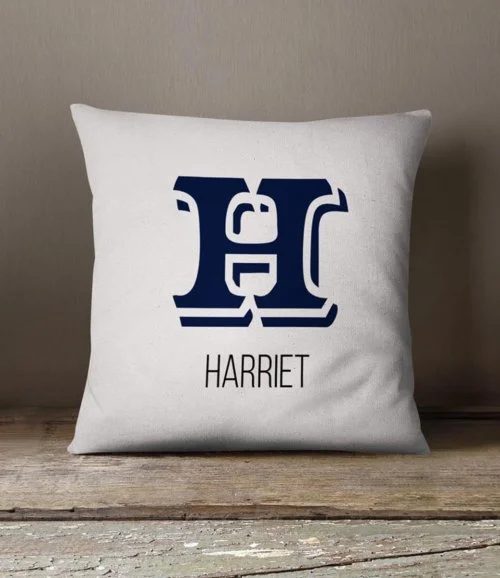 Personalized Initial Cushion 