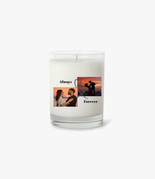 Personalized Photo Anniversary Candle