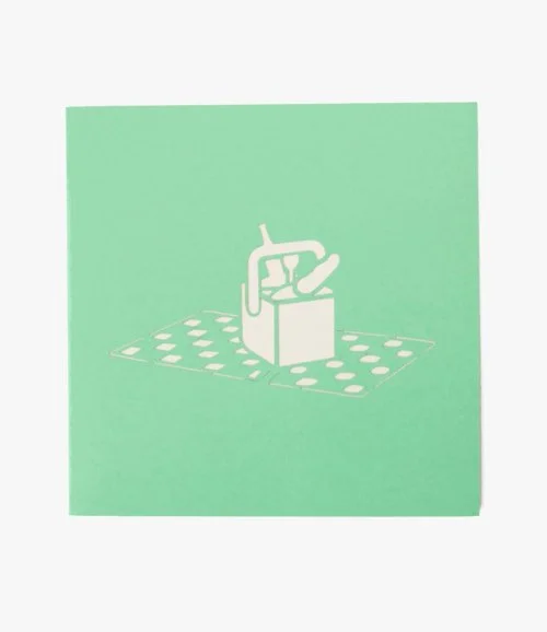 سلة النزهة - بطاقة ثلاثية الأبعاد من أبرا كاردس
