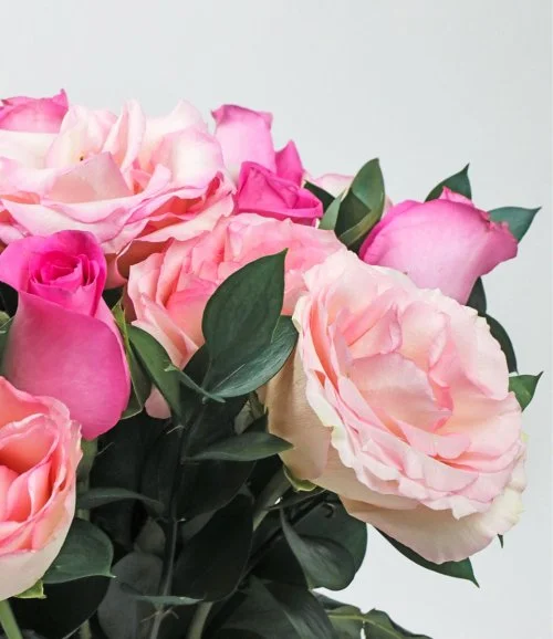 Pink Garden Roses Arrangement*
