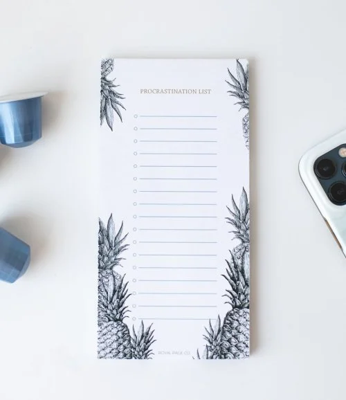 Procrastination List Small Notepad By Royal Page Co