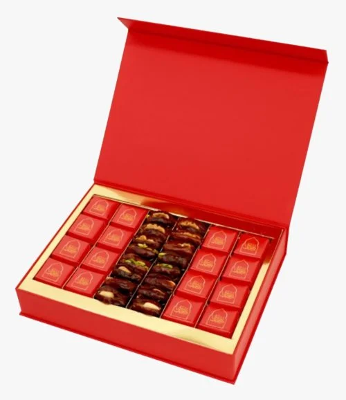 تمر شوكولاتة فاخر بوكس رمضان  ​​280 جرام من لو شوكولاتير دبي