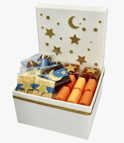 سلة تمر وشوكولاتة رمضان الفاخرة  صغيرة من لو شوكولايتير دبي