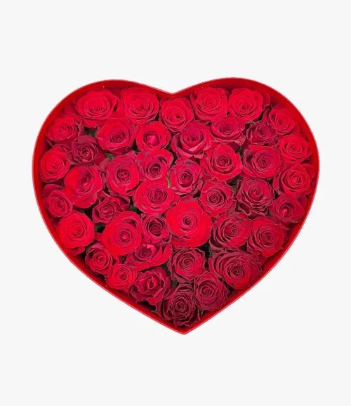 Red Heart Roses - Large