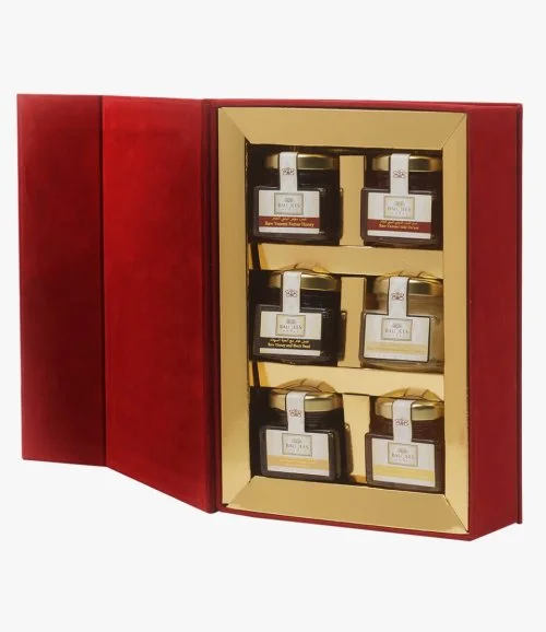 Red Velvet Mini Honey Jars Gift Box by Balqees Honey