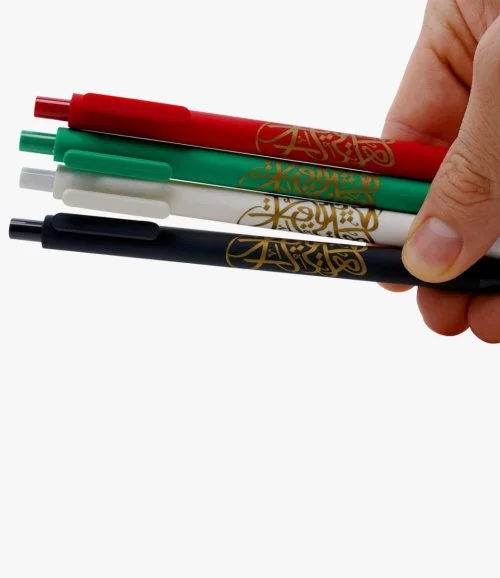 طقم أقلام روفاتي بلاستيك 4 ألوان