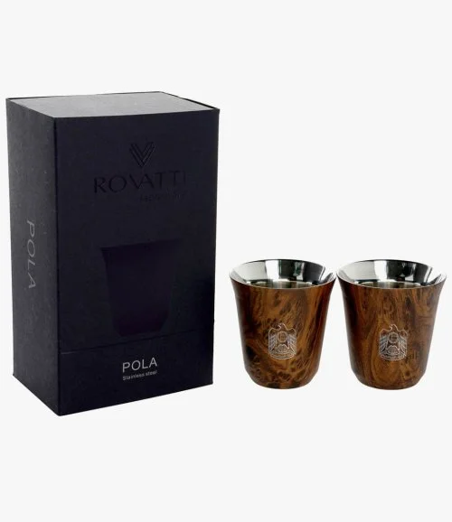 Rovatti Stainless Coffee Cup UAE Wooden