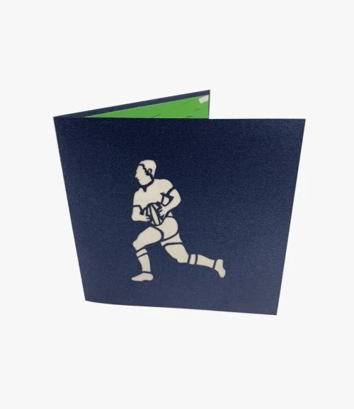 Rugby - 3D Pop up Card By Abra Cards