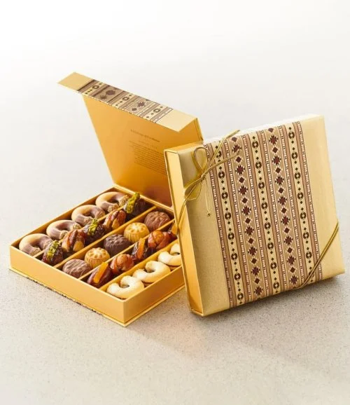 Sadoo Box Medium - Filled Dates, Biscuits and Truffles By Bateel 