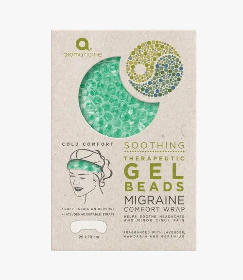 Sea Foam Gel Warming Migraine Band - Essentials Range By Aroma Home
