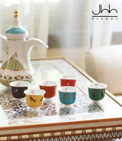 Set of 12 Sarb Arabic Coffee Cups By Silsal