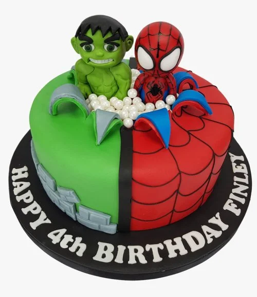 Spiderman x Hulk Cake By Cake Social