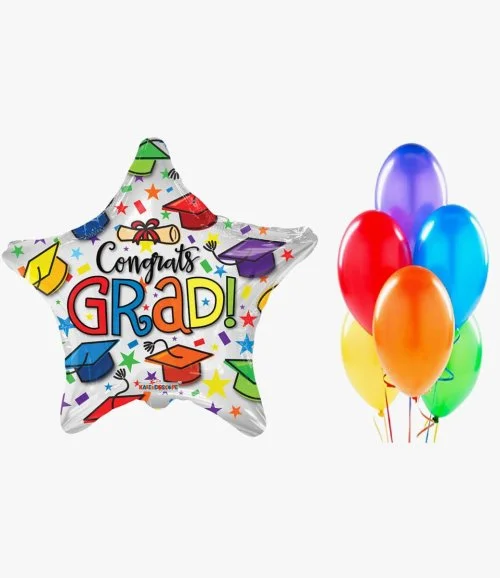 Congrats Grad Star Balloon Bundle