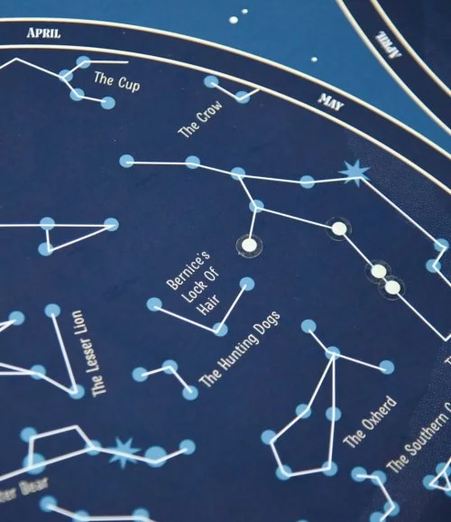 ملصق اكتشاف خريطة السماء من بوبيك