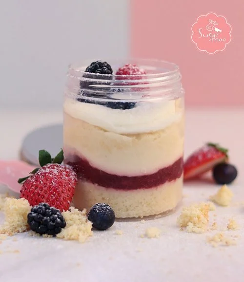 Strawberry Shortcake in a jar by SugarMoo