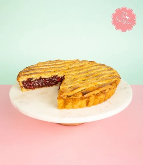 Strawberry Crumb Pie by Sugarmoo