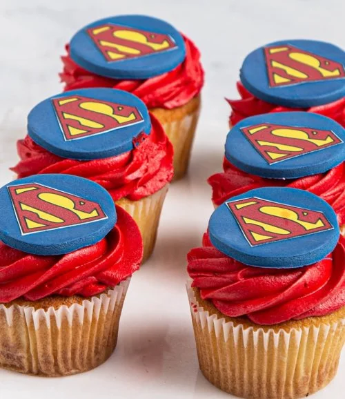 Superman Cupcakes By Sugar Daddy's Bakery 