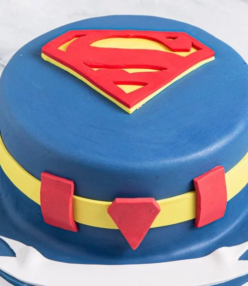 Superman Design Cake By Sugar Daddy's Bakery 