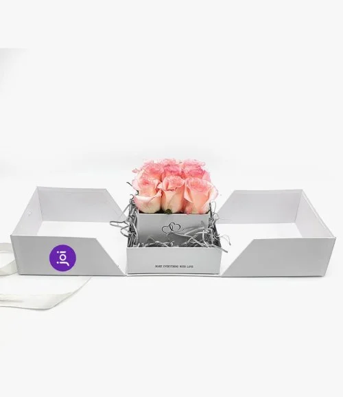 A Box of Pink Roses