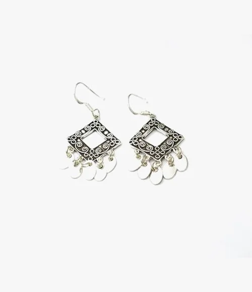 Tassels Silver Earrings by B Star