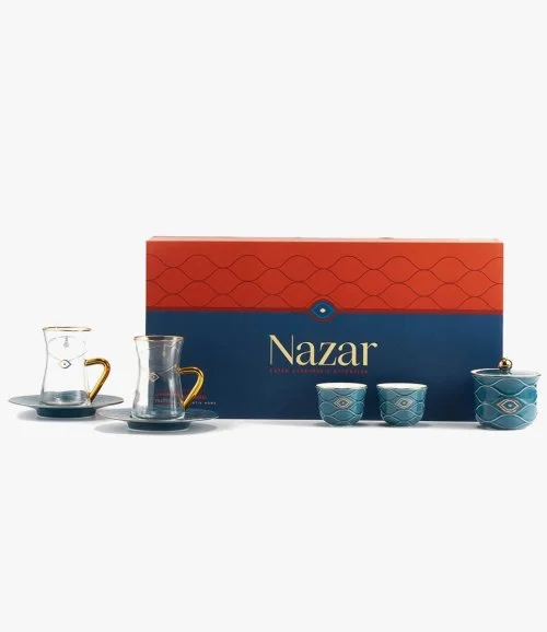 Tea Set - Nazar - Blue