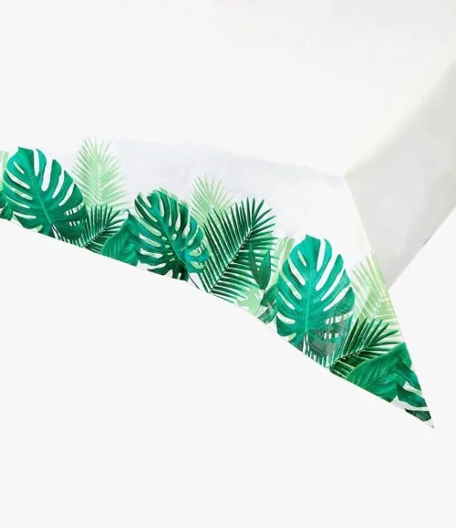 Tropical Fiesta Palm Paper Table Cover by Talking Tables