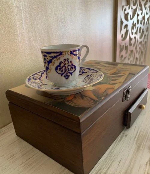 Turkish Coffee Cups and Box by Miskeyana