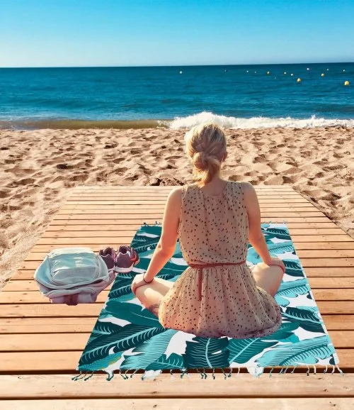 Turkish Peshtemal Beach Towels - Havana Green By Laislabonita