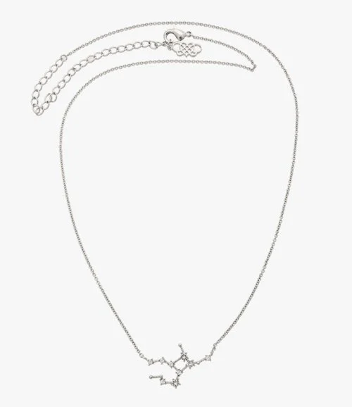 Virgo Star Sign Necklace - Silver By Lily & Rose