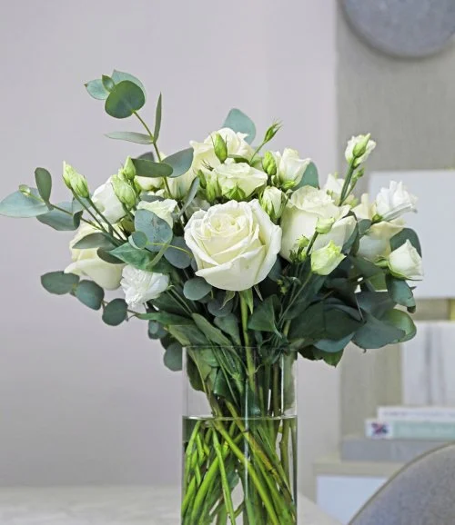 White Elegance Flower Arrangement