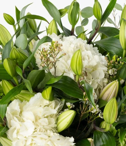 White Lilium Bouquet