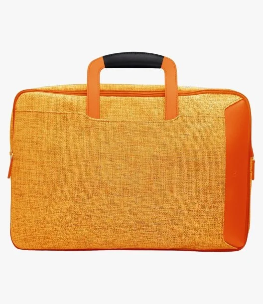 حقيبة لابتوب كواترو ساك من نو ديزاين - برتقالية 