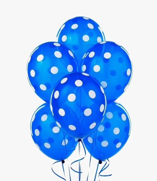 Blue Polka Balloons 