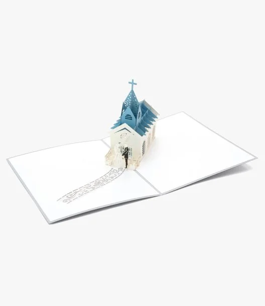 Wedding Church 3D Pop up Abra Cards