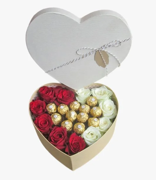 Heart of Gold Roses Box