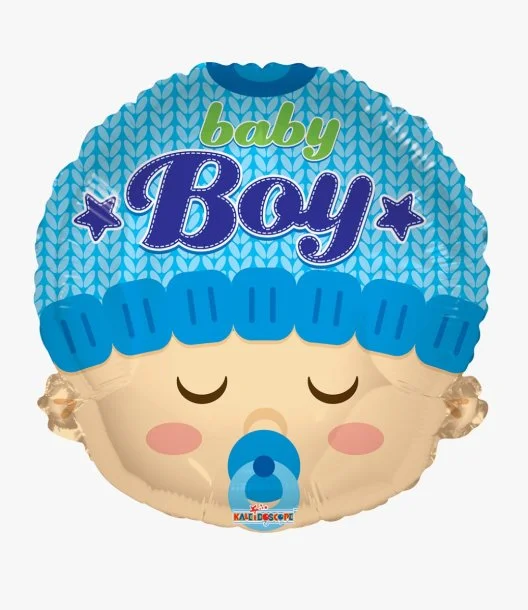 Baby Boy Head Shape Foil Balloon