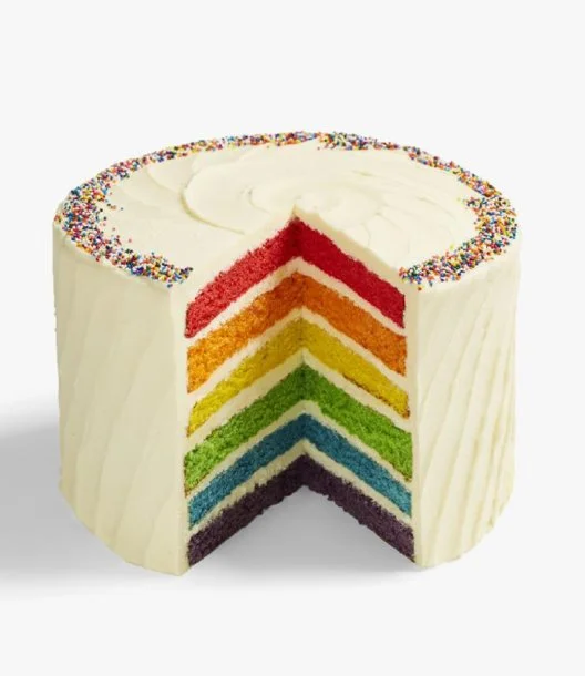 8 Inch Rainbow Cake By The Hummingbird Bakery