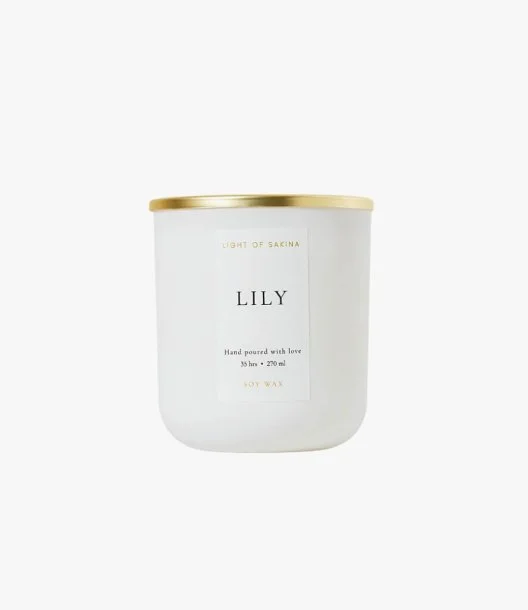 Lily Candle 270ml By Light of Sakina